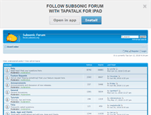 Tablet Screenshot of forum.subsonic.org